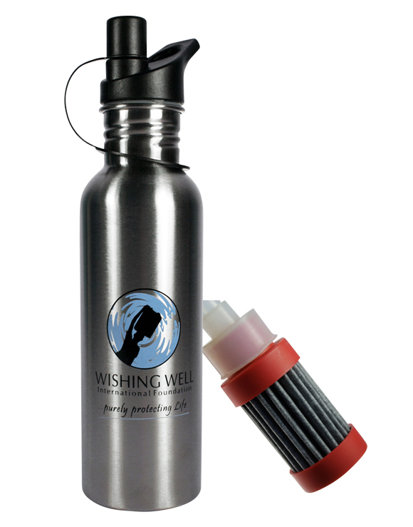 Wishing Well International Foundation WW 750 F Stainless Steel Sports Bottle with filter 750ml 01